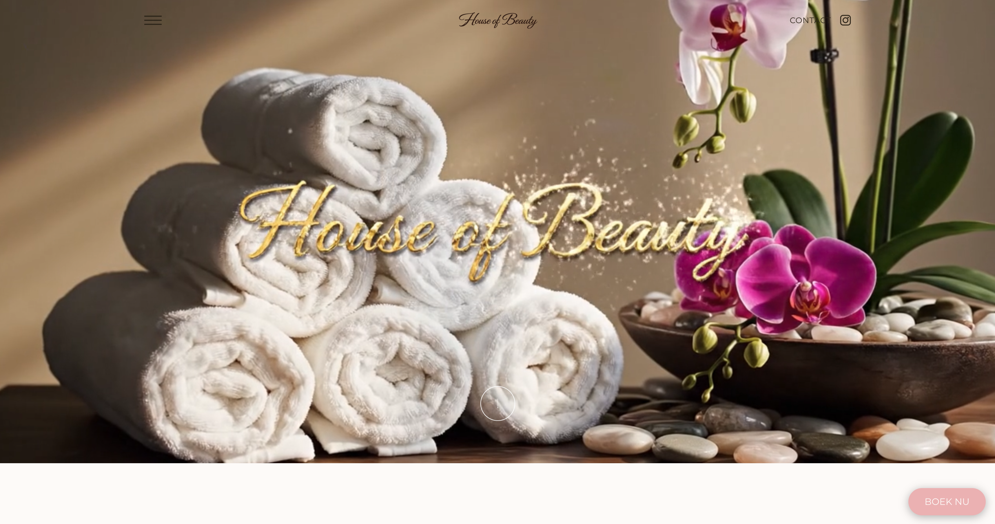 House of Beauty – desktop weergave
