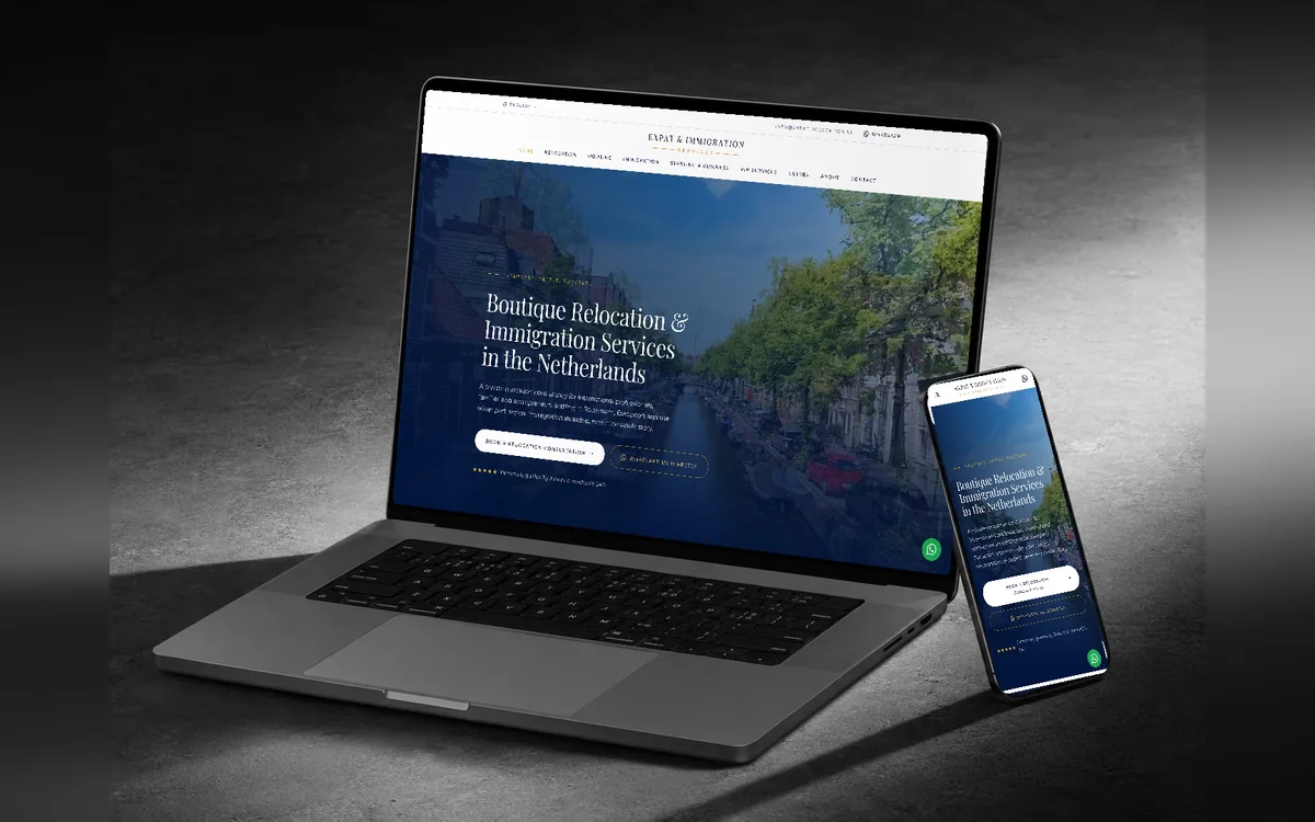 Website van Expat & Immigration Services